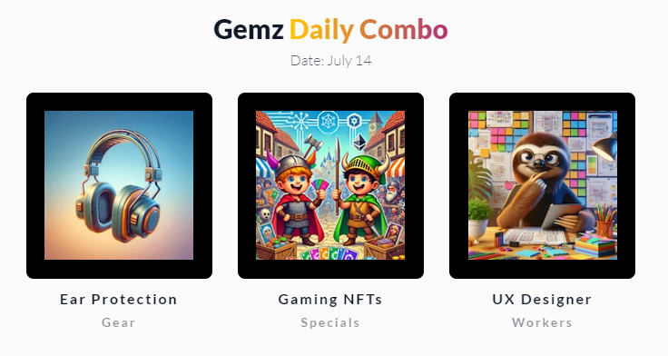 GemZ Daily Combo 14 July