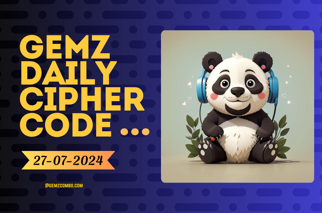 GemZ Daily Cipher Code 27 July