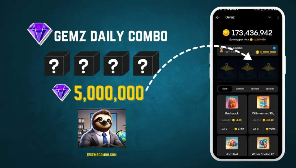 gemz daily combo cards